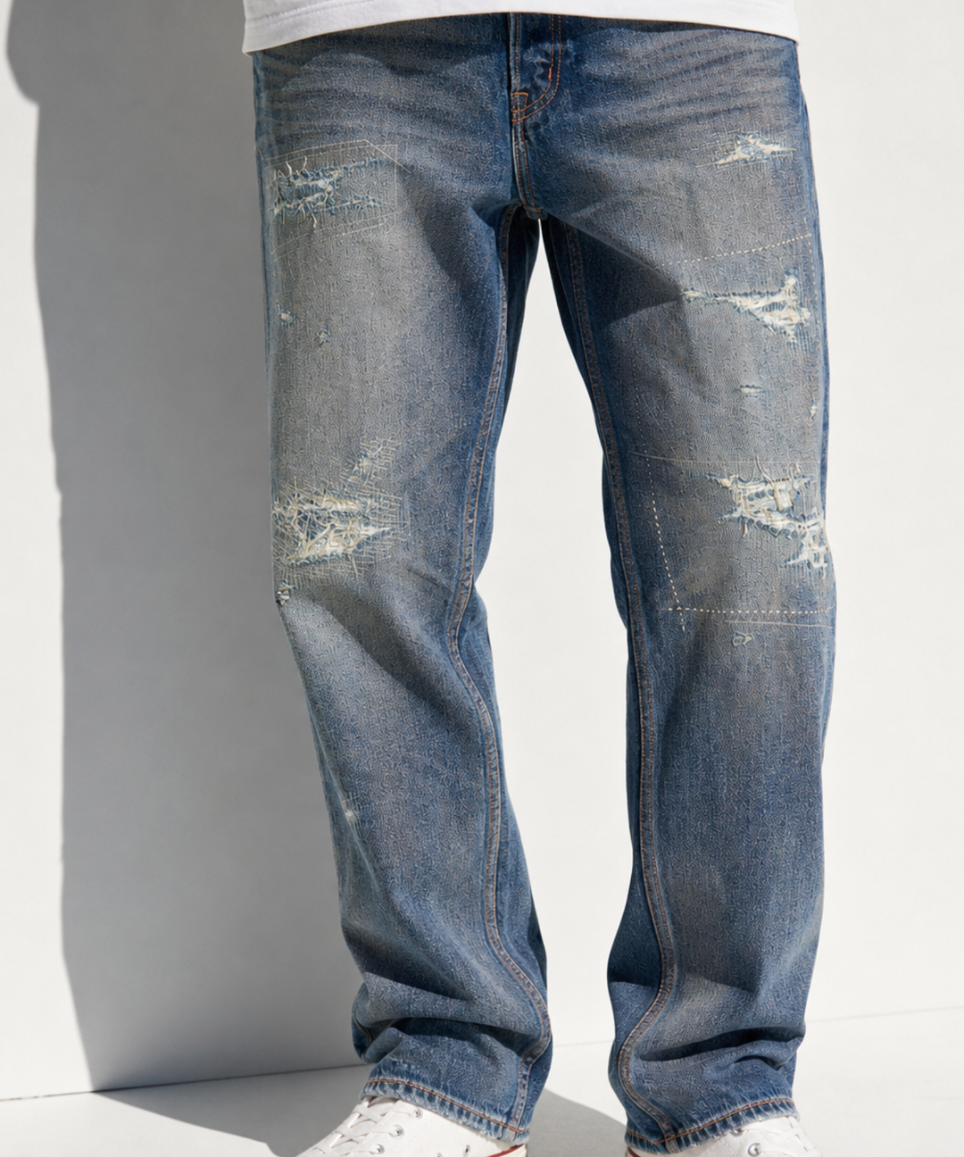 12oz SOFT DENIM 5P STRAIGHT（vintage processing）