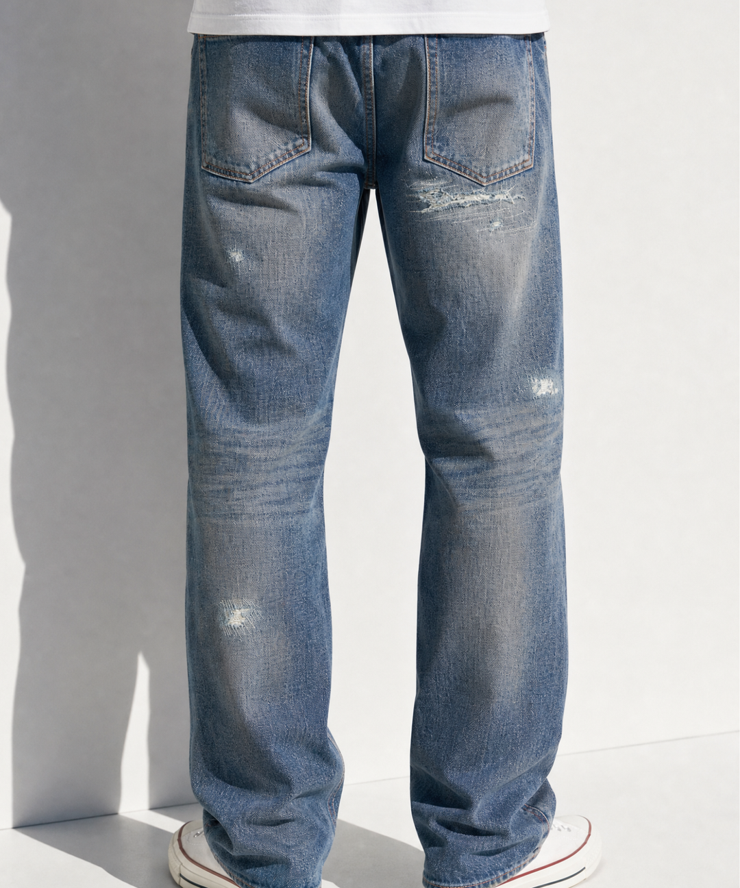 12oz SOFT DENIM 5P STRAIGHT（vintage processing）