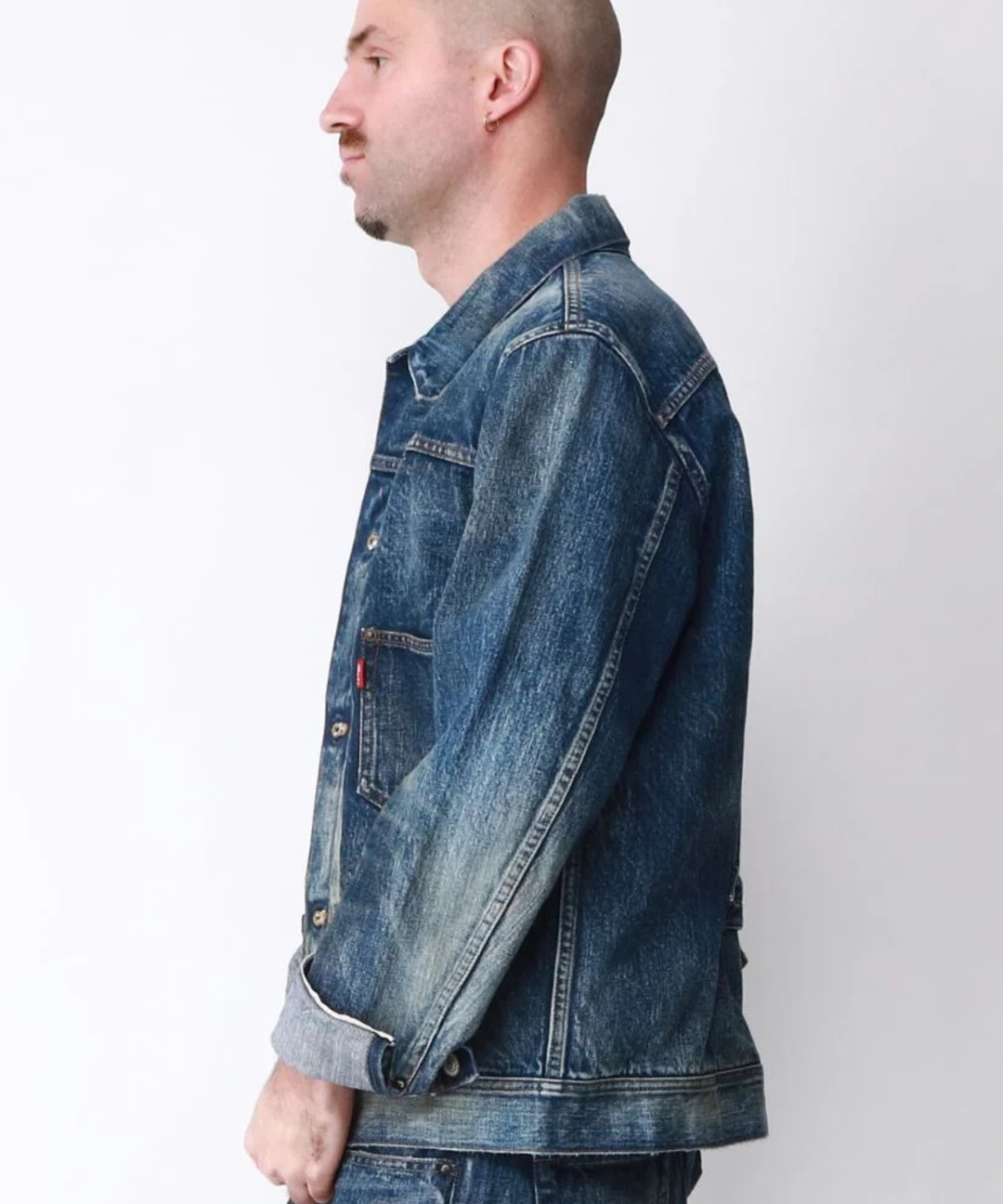 【HQ DENIM】TRUCKER JACKET(vintage processing.)