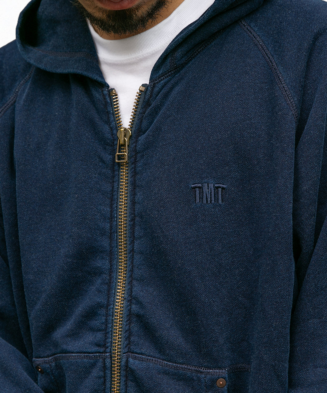 ZIP UP PARKA (INDIGO）