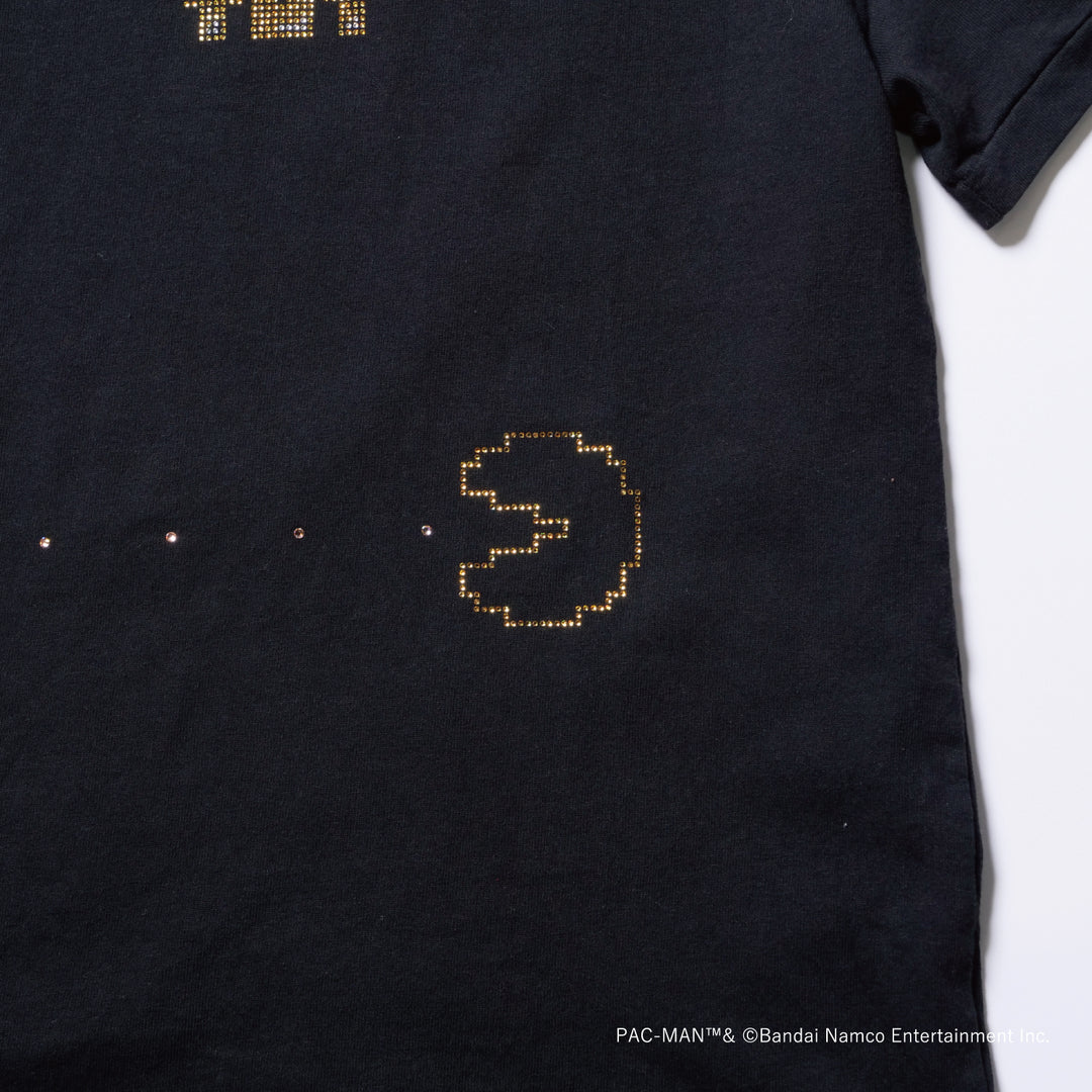 【 TMT × PAC-MAN 】DRY COTTON JERSEY  S/S TEE (CRYSTALS)