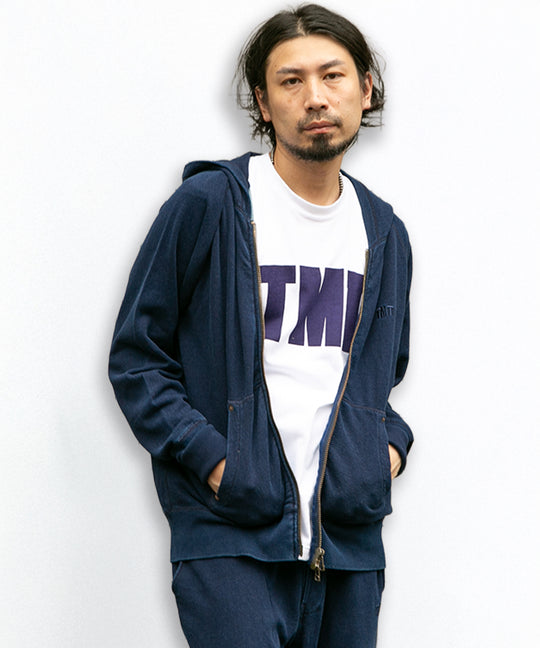 ZIP UP PARKA (INDIGO）