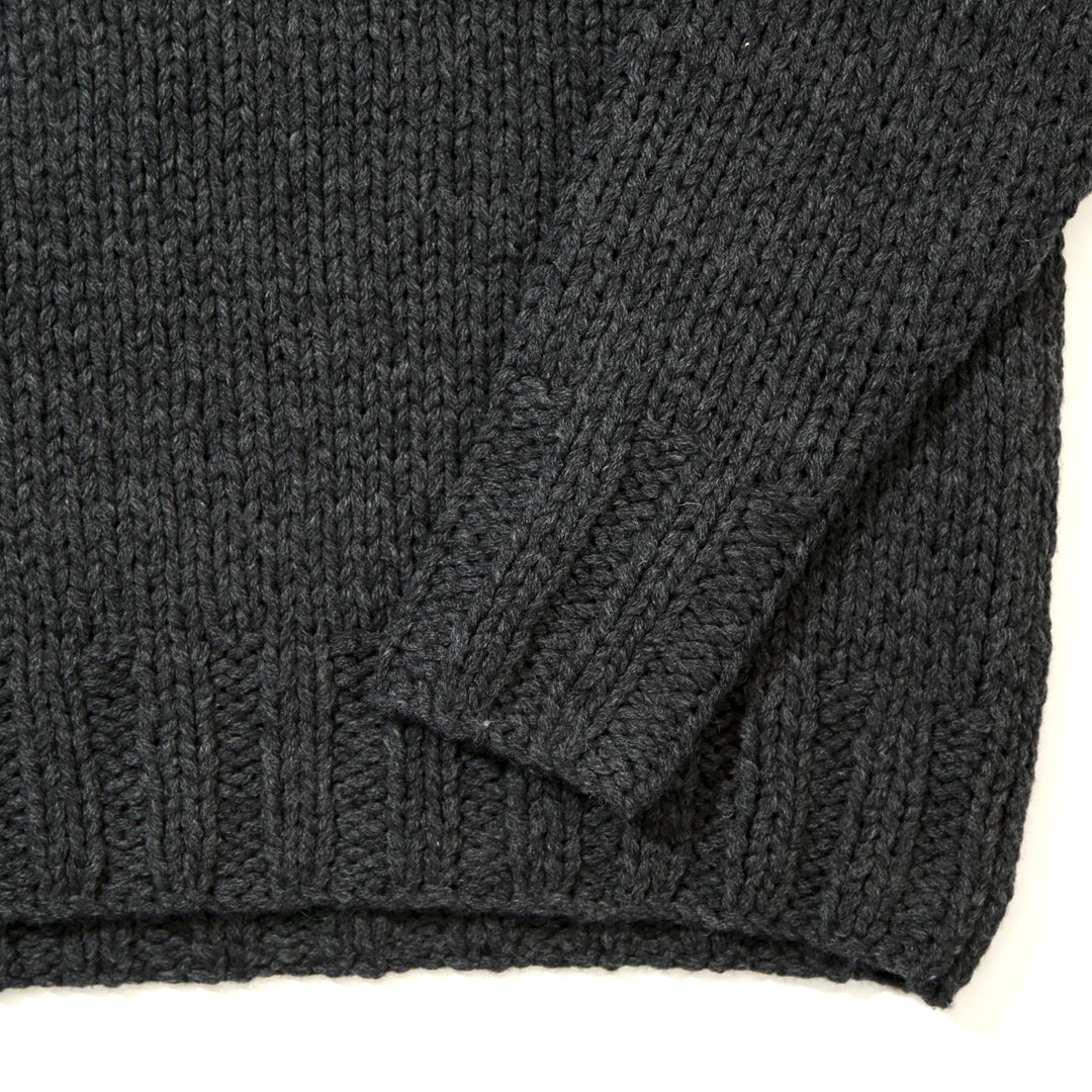 ROUGH GAUGE HAND KNIT ／ BLACK