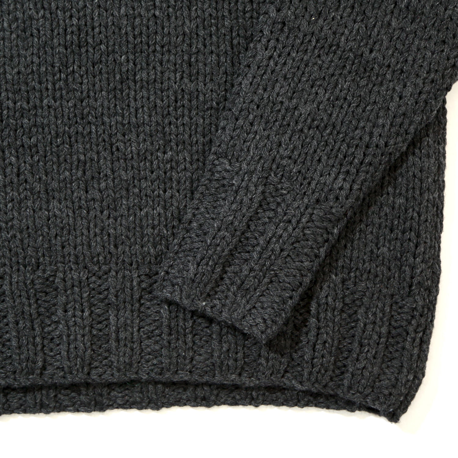 ROUGH GAUGE HAND KNIT ／ BLACK – TMT OFFICIAL ONLINE STORE