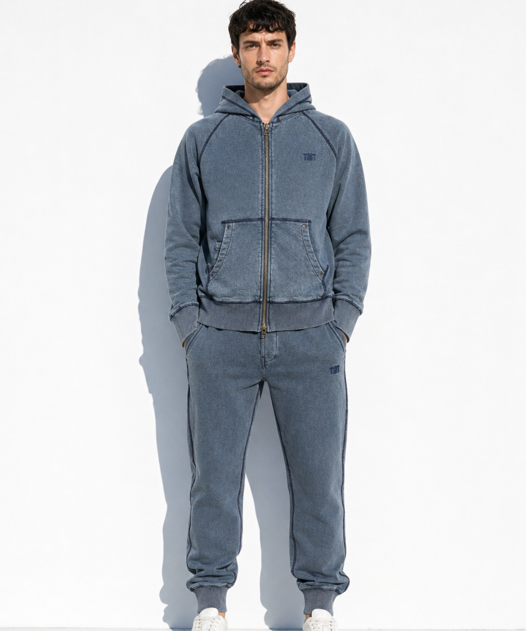 SLIM SWEAT PANTS（indigo dye）