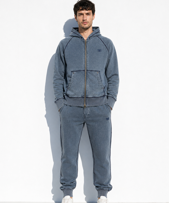 SLIM SWEAT PANTS（indigo dye）