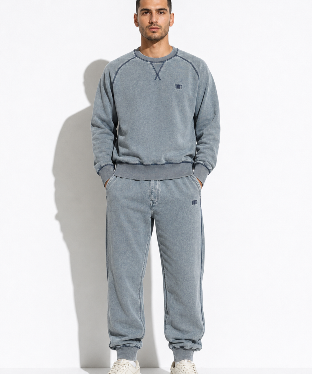 WIDE SWEAT PANTS（indigo dye）