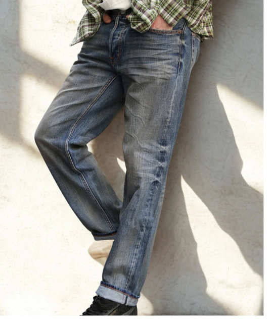 12oz SOFT DENIM 5P STRAIGHT／INDIGO LIGHT