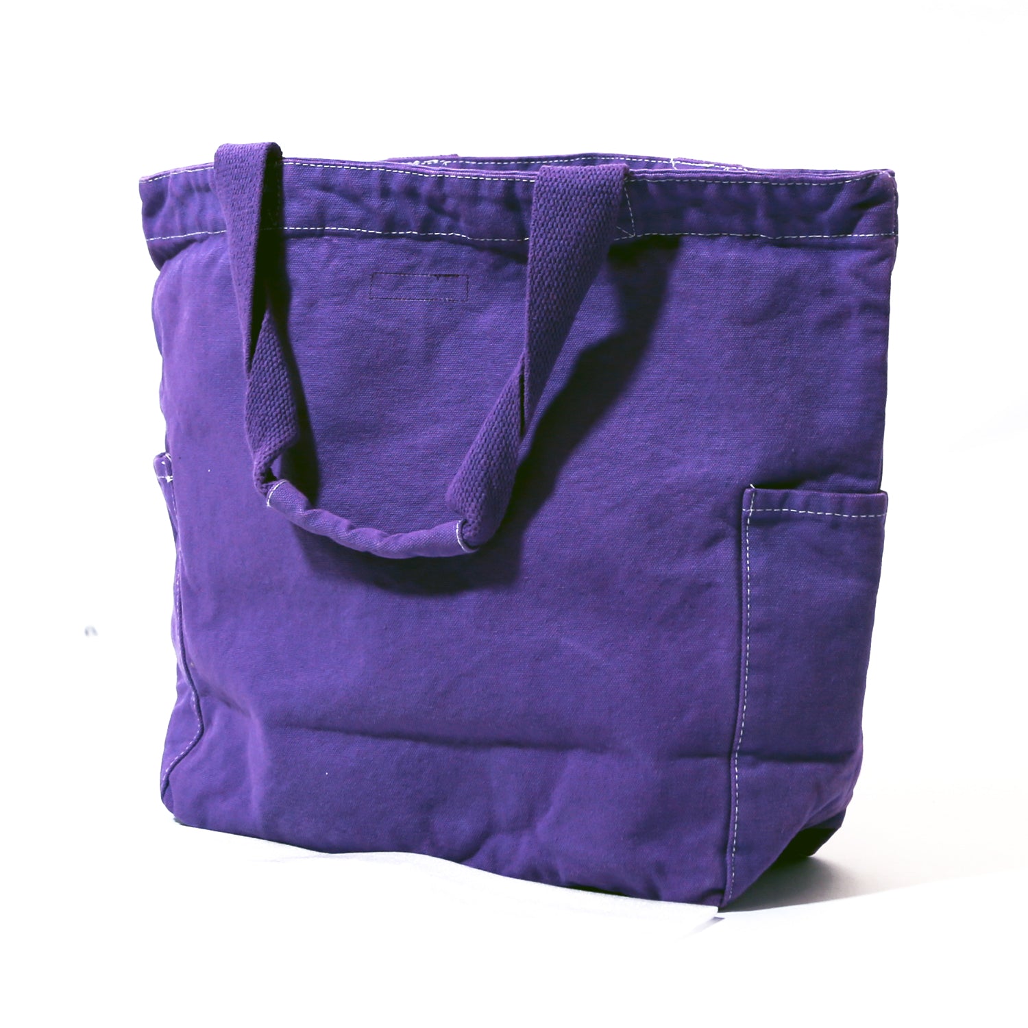 Purple canvas online bag