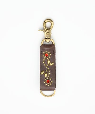 LEATHER STADS KEY CHAIN