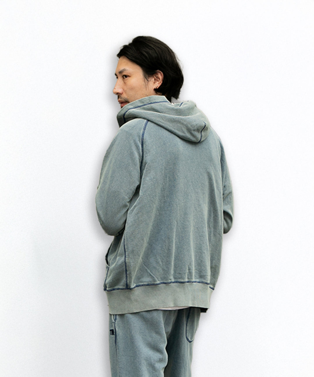 ZIP UP PARKA (INDIGO）