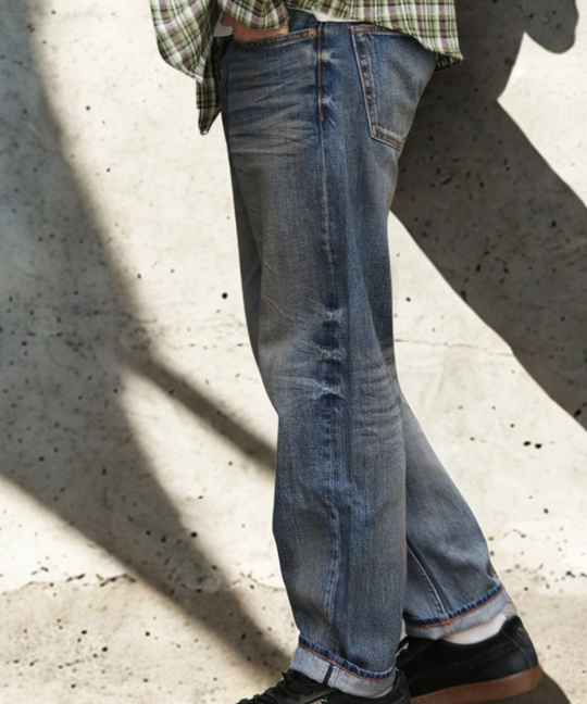 12oz SOFT DENIM 5P STRAIGHT／INDIGO LIGHT