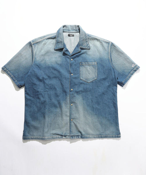 10oz DENIM SHORT SLEEVE SHIRTS（OVERSIZED） – TMT OFFICIAL ONLINE