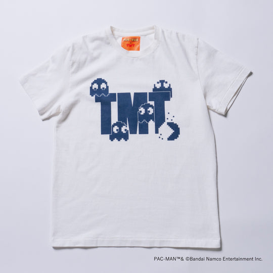 【 TMT × PAC-MAN 】DRY COTTON JERSEY  S/S TEE (INDIGO DYE)