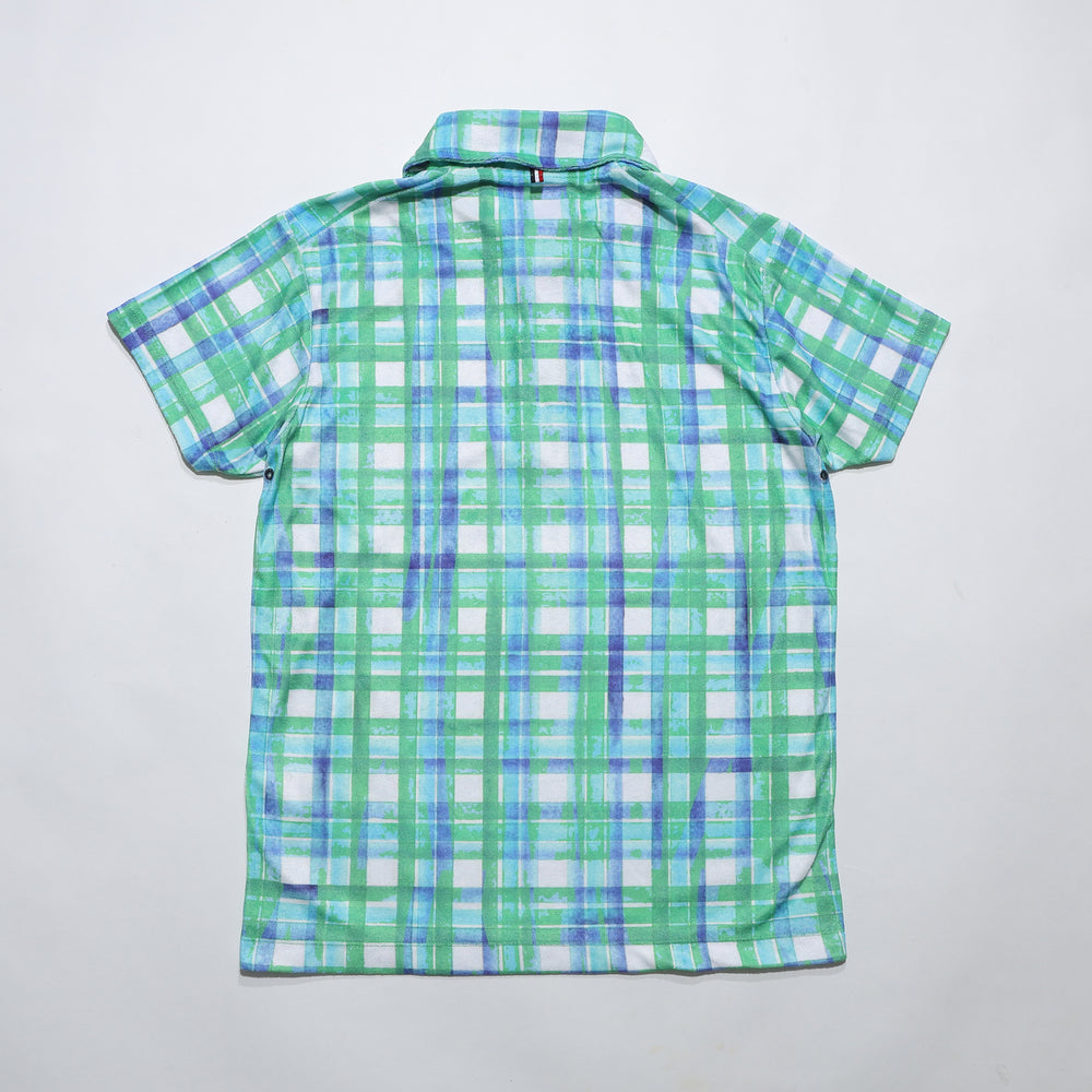 DRY PILE CHECK POLO SHIRTS