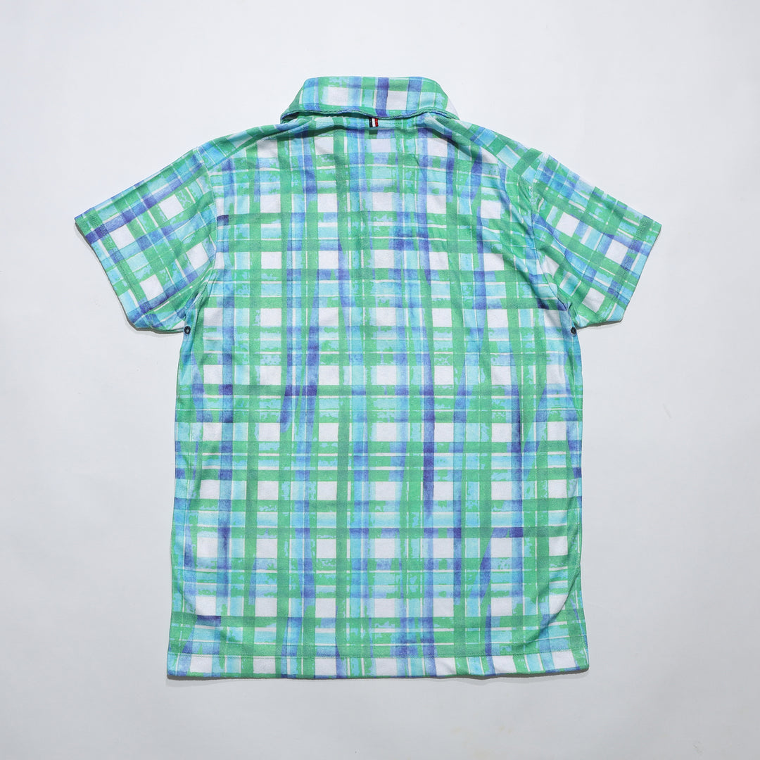 DRY PILE CHECK POLO SHIRTS