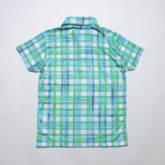 DRY PILE CHECK POLO SHIRTS