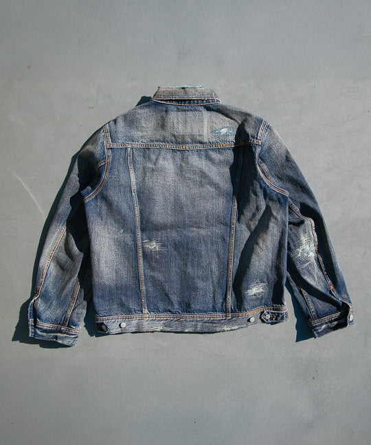 【2026年3月頃発送】12oz SOFT DENIM TRUCKER JACKET（VINTAGE processing.）