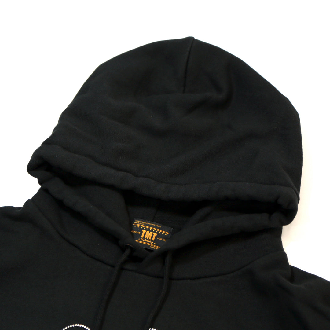 BE@RBRICK×TMT VINTAGE FRENCH TERRY PULLOVER HOODIE(CRYSTALS)／BLACK