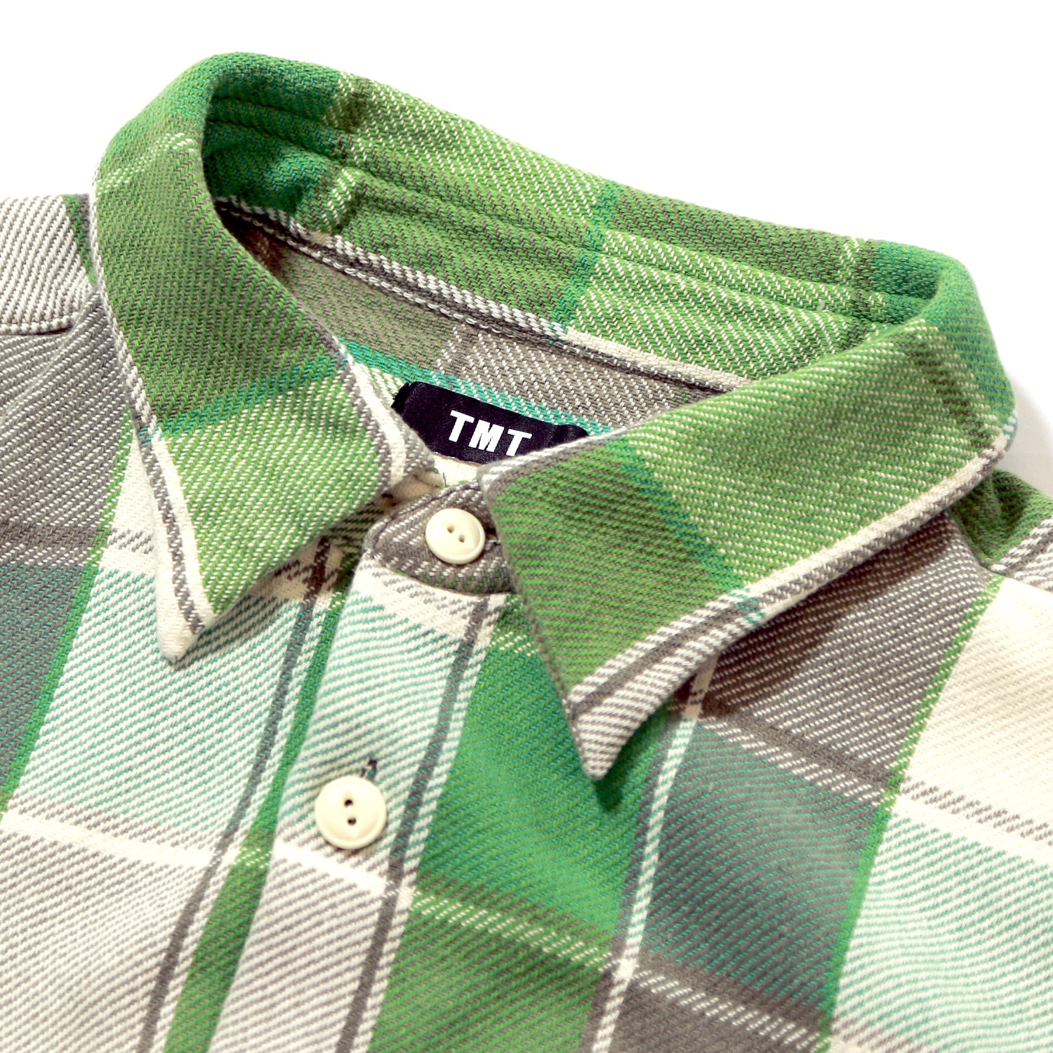 HEAVY TWILL PLAID SHIRTS／ GREEN – TMT OFFICIAL ONLINE STORE