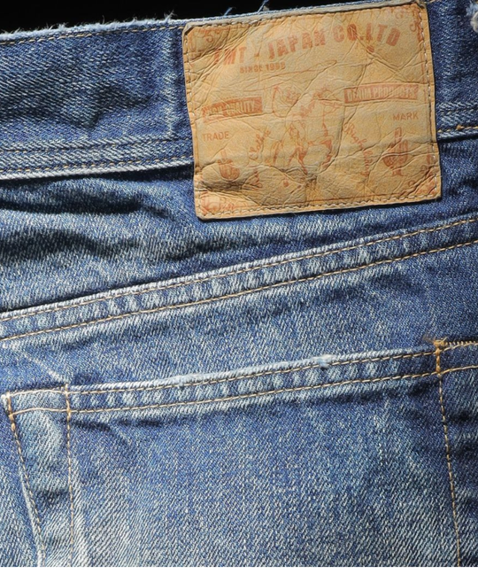 【HQ DENIM】 5P TAPERED(vintage processing.)