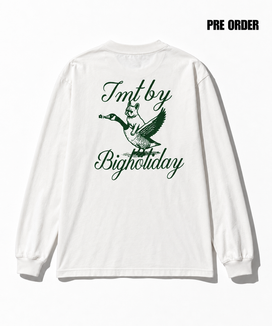 【10月中旬発送予定】DRY COTTON  L/STEE（DOG&amp;BIRD）