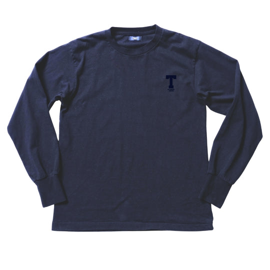 DRY COTTON JERSEY L/S TEE（UPPER）／NAVY