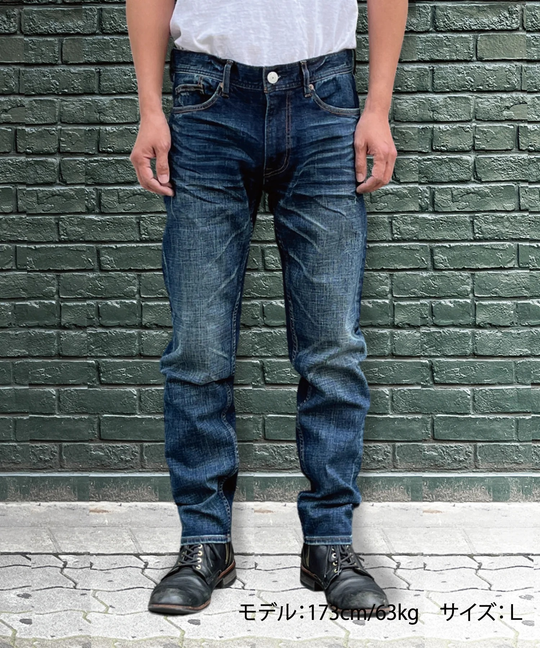 STRETCH DENIM 5P SLIM-FIT TAPERED / INDIGO