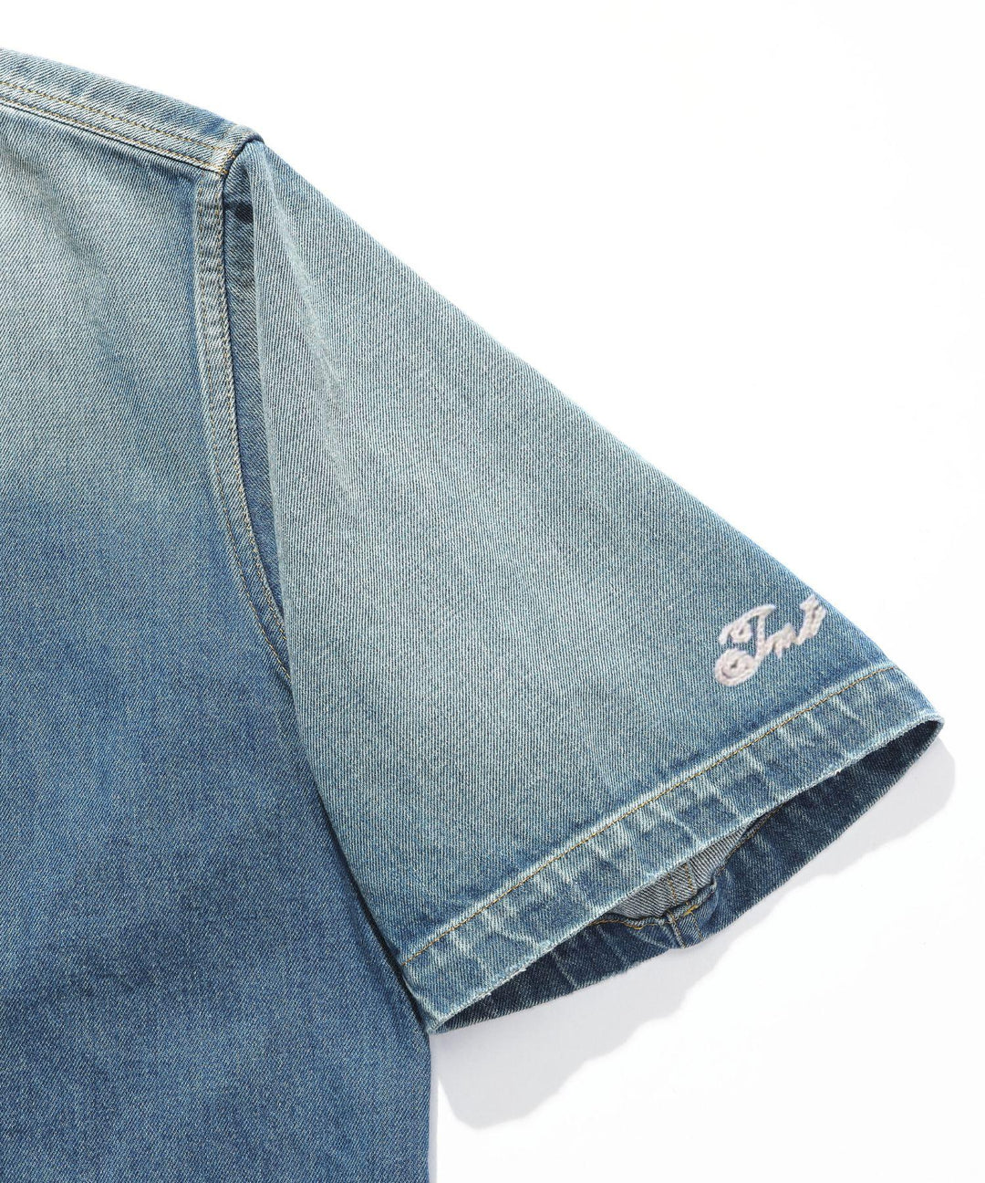 10oz DENIM SHORT SLEEVE SHIRTS（OVERSIZED）