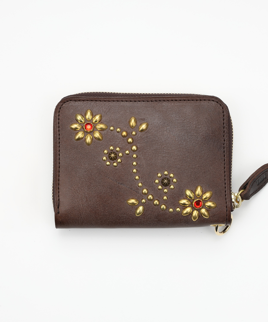 LEATHER STADS WALLET (MIDDLE) – TMT OFFICIAL ONLINE STORE