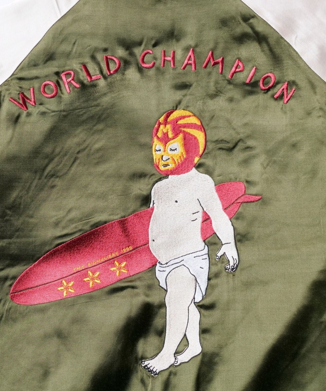 限定品　オガサカ　ジャンパー SOUVENIR JACKET（WORLD CHAMPION）／KHAKI – TMT OFFICIAL ONLINE STORE