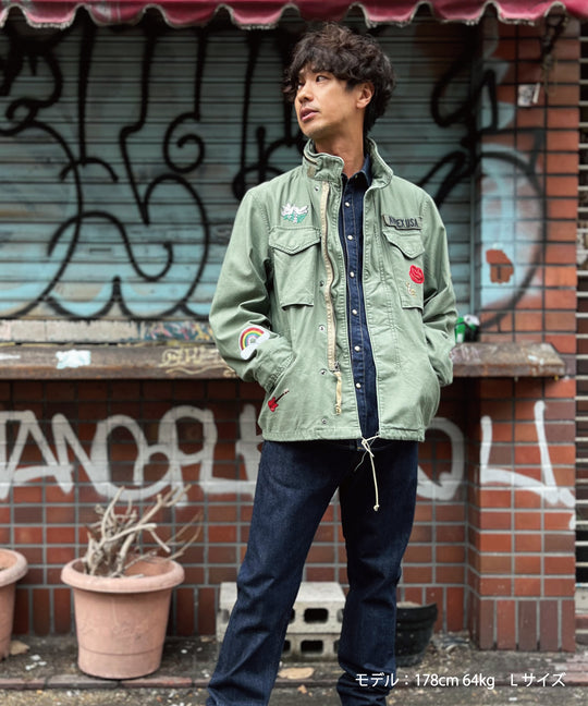 TMT×AVIREX TYPE M-65 FIELD JACKET / BLACK