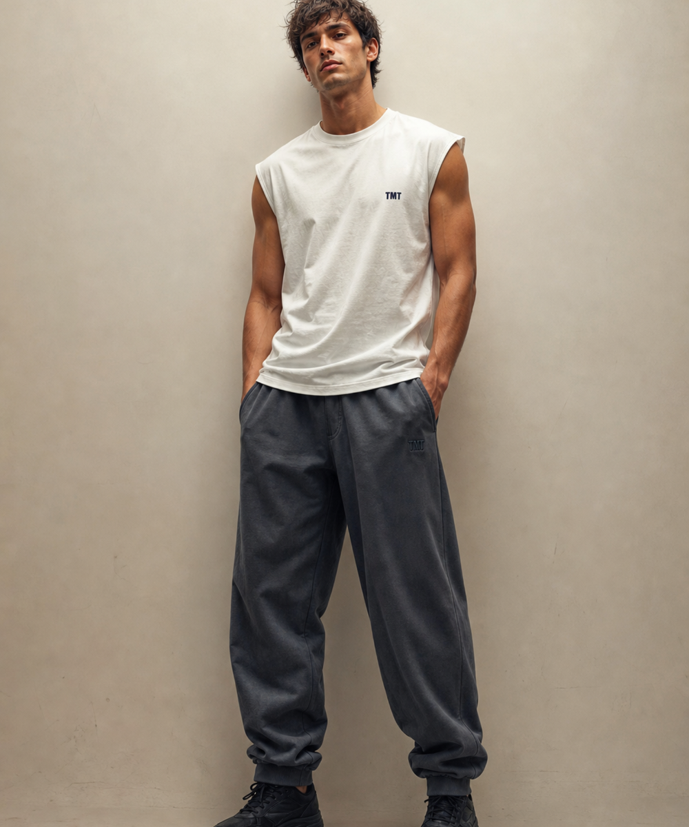 【5月下旬発送予定】DRY COTTON JERSEY SLEEVELESS TEE (LOGO)