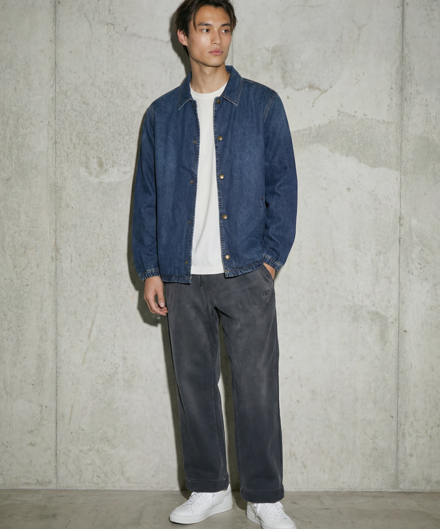 DENIM COACH JACKET／INDIGO LIGHT