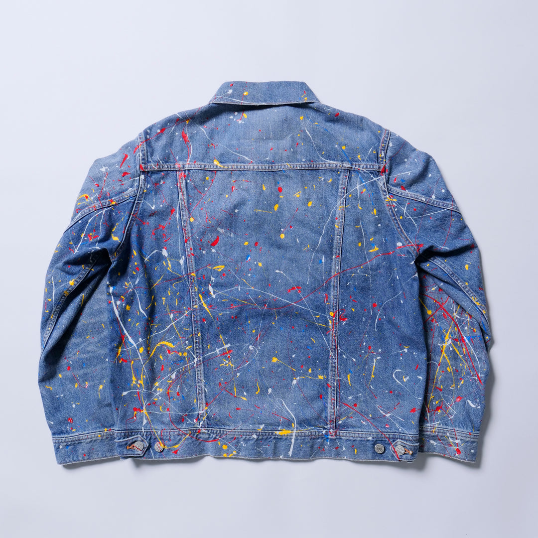 ペイント SOFT DENIM TRUCKER JACKET(TYPE 557XX)／インディゴライト