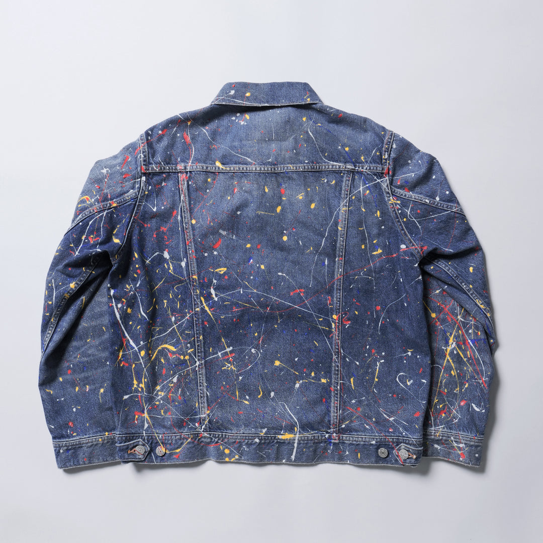 ペイント SOFT DENIM TRUCKER JACKET(TYPE 557XX)／インディゴ