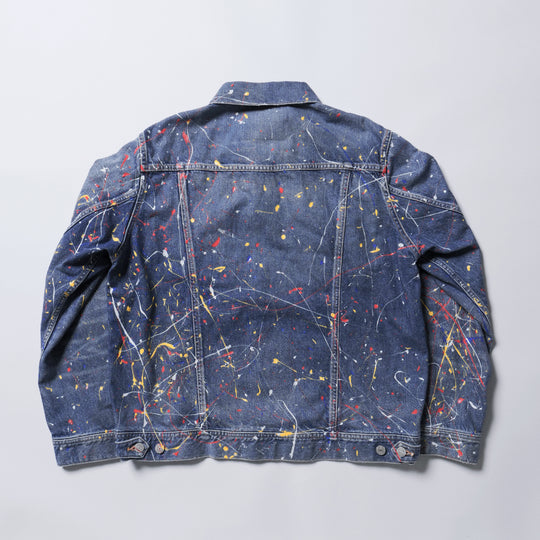 ペイント SOFT DENIM TRUCKER JACKET(TYPE 557XX)／インディゴ