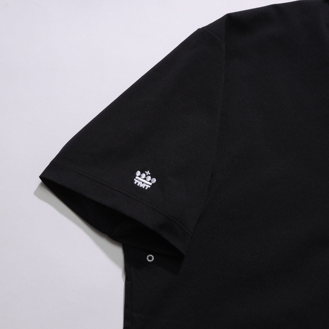 【4月上旬発送予定】【TMT×OceanPacific】 PEARTEX POLO SHIRT／BLACK