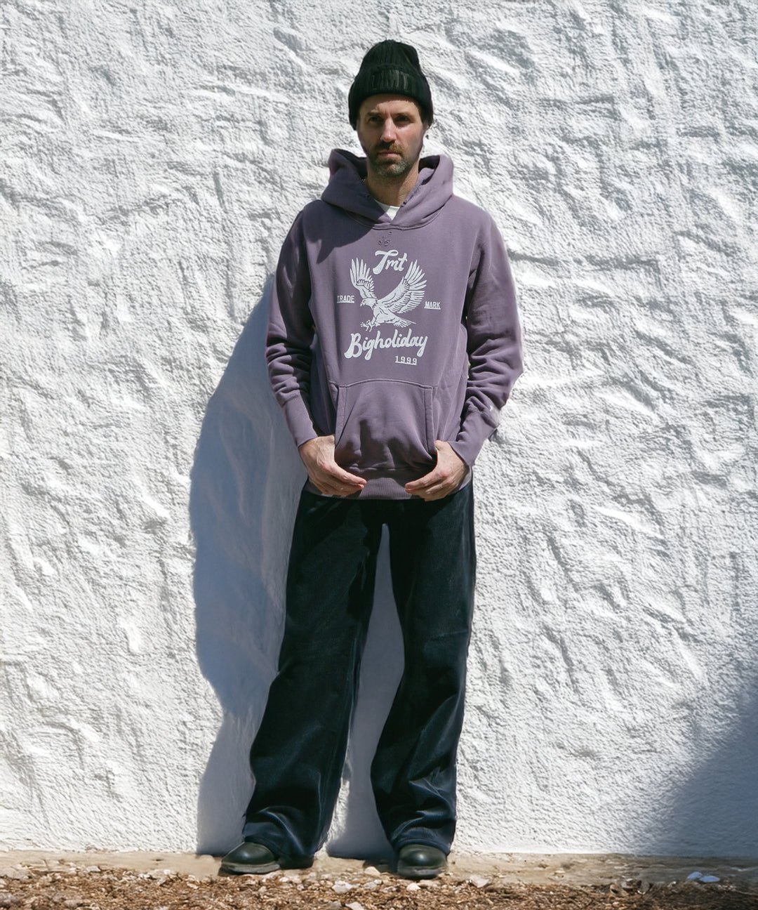 VINTAGE SWEAT HOODIE（Eagle）／PURPLE