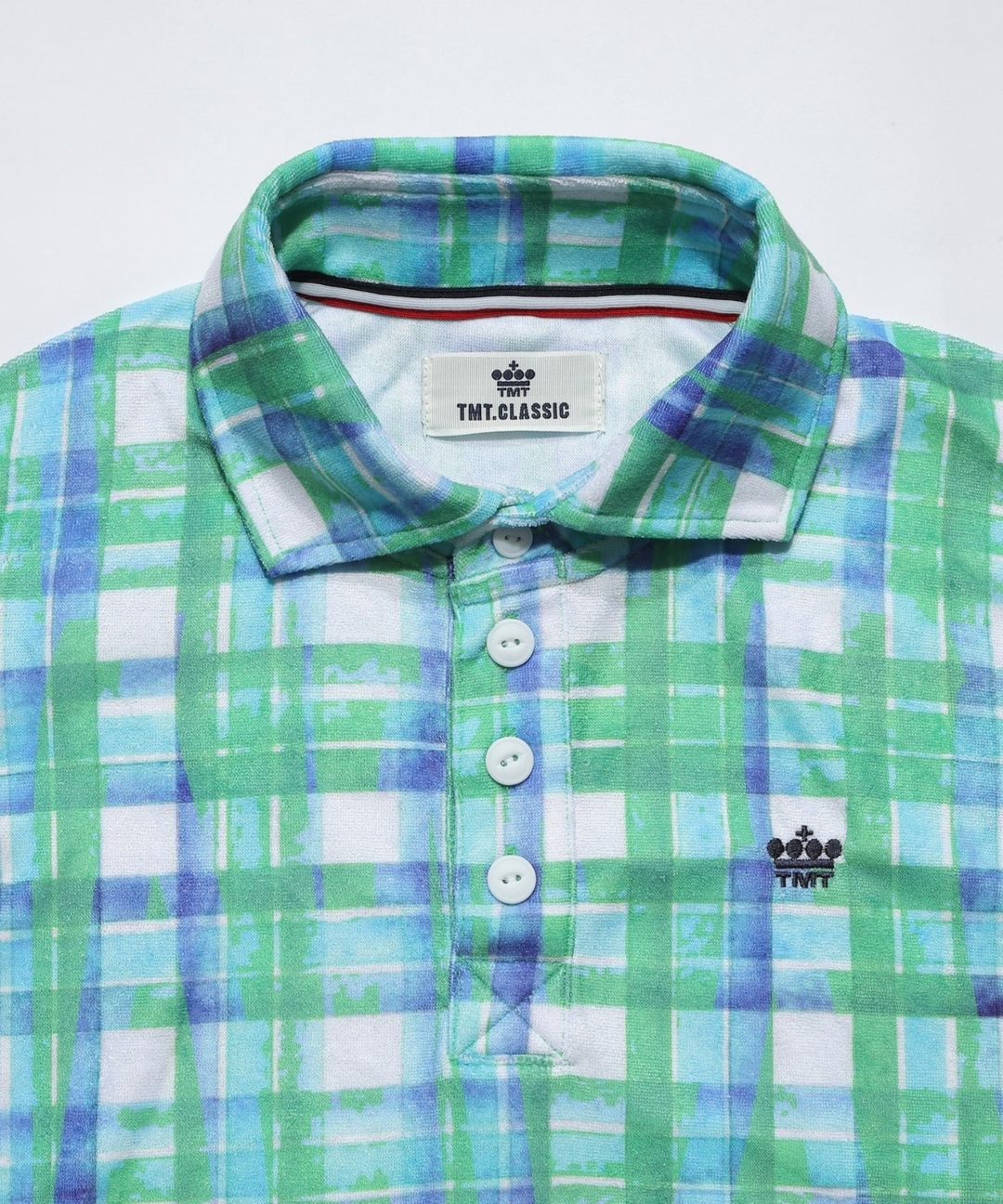 DRY PILE CHECK POLO SHIRTS