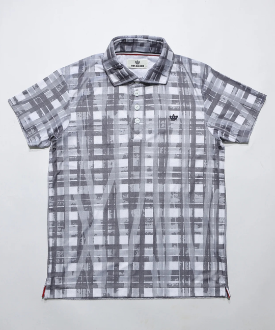 DRY PILE CHECK POLO SHIRTS