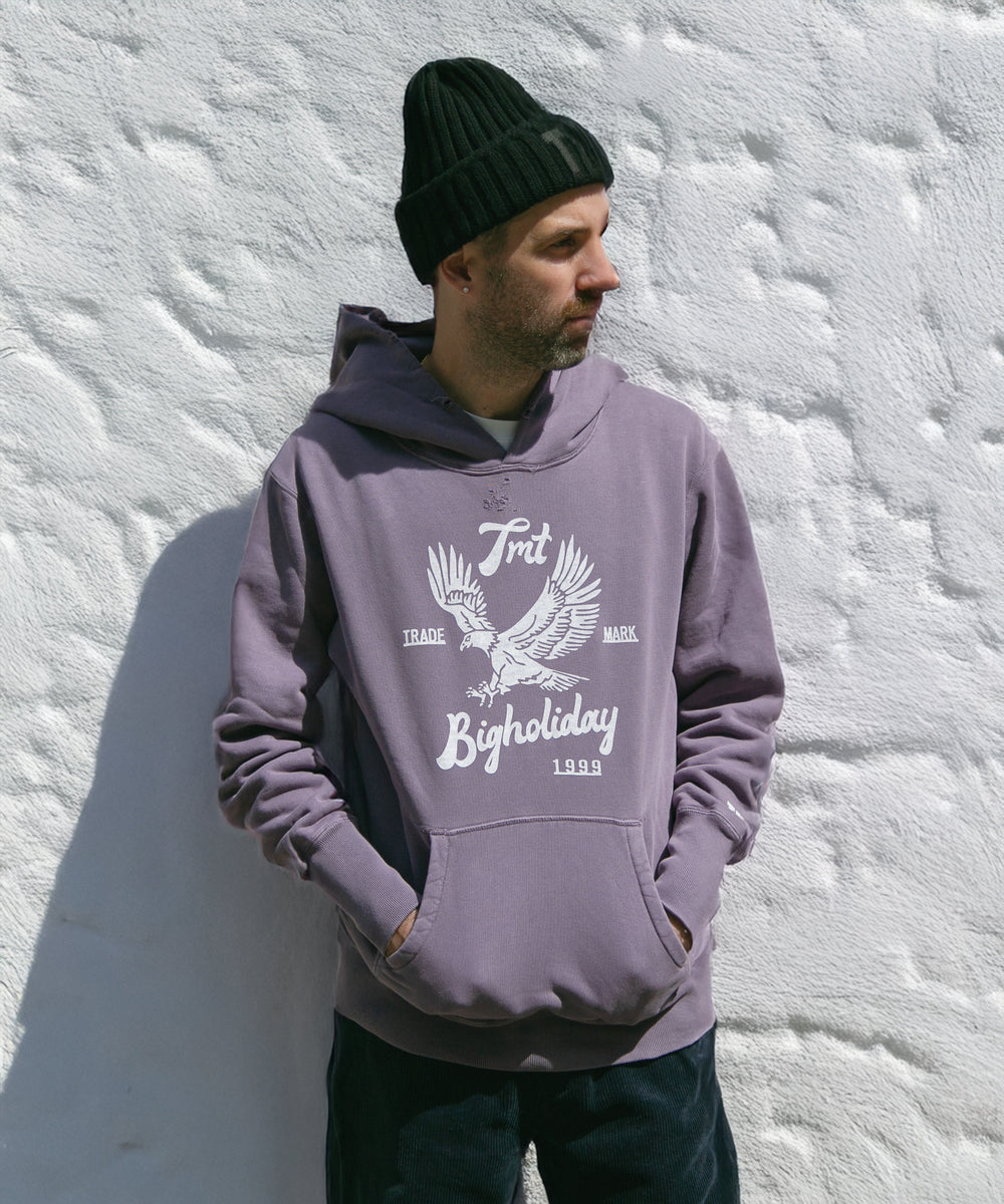 【9月下旬発送予定】VINTAGE SWEAT HOODIE（Eagle）／PURPLE