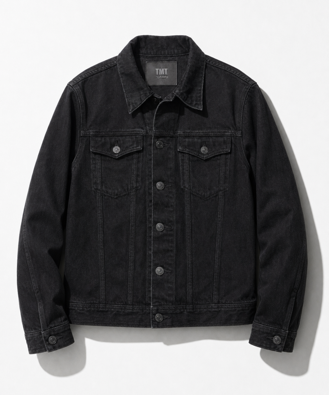 12oz SOFT BLACK DENIM TRUCKER JACKET