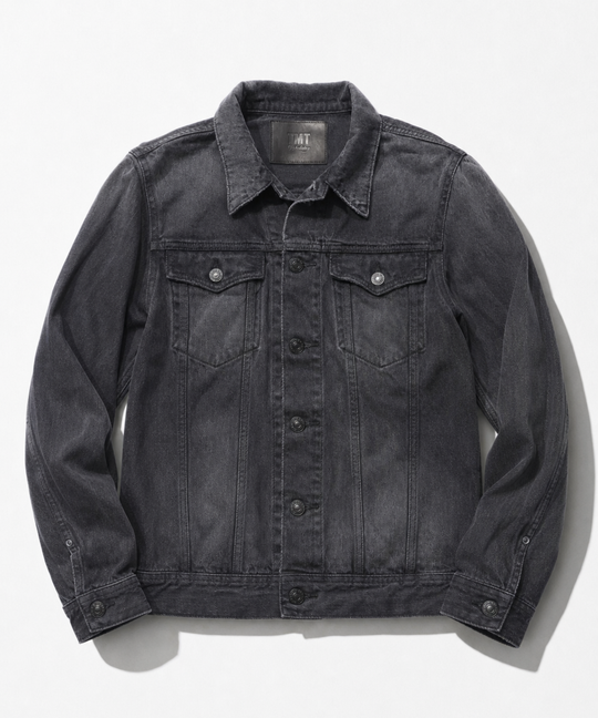 12oz SOFT BLACK DENIM TRUCKER JACKET