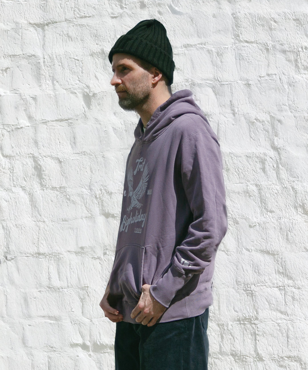 VINTAGE SWEAT HOODIE（Eagle）／PURPLE