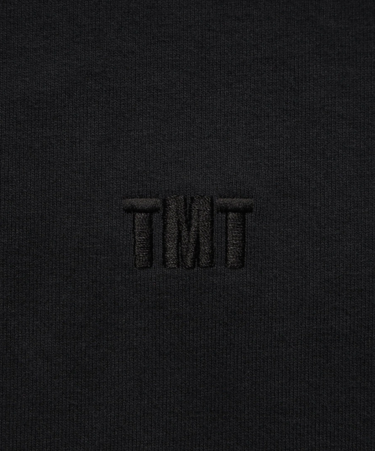 DRY COTTON JERSEY EMBROIDERY L/STEE／BLACK