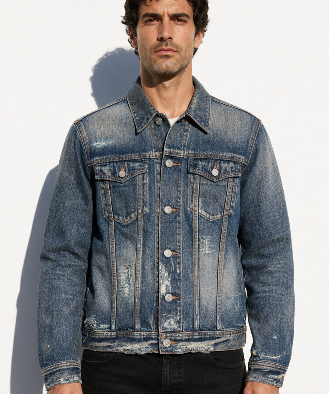 12oz SOFT DENIM TRUCKER JACKET（VINTAGE processing.）