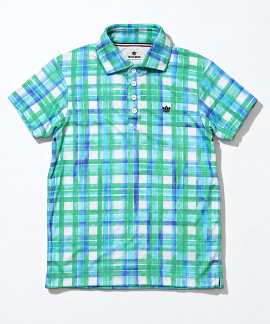 DRY PILE CHECK POLO SHIRTS