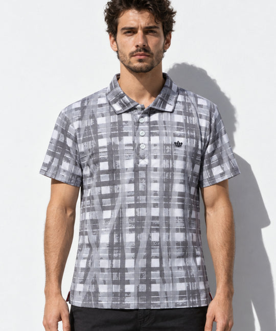 DRY PILE CHECK POLO SHIRTS