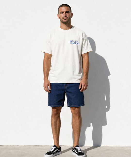 DENIM SHORT PANTS (ONE WASH)